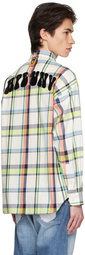 AAPE by A Bathing Ape White Check Shirt