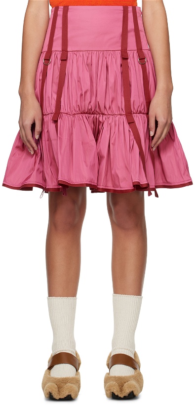 Photo: Paula Canovas Del Vas Pink Charm Midi Skirt