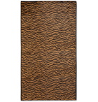 Wacko Maria - Tiger-Print Faux Fur Rug - Brown