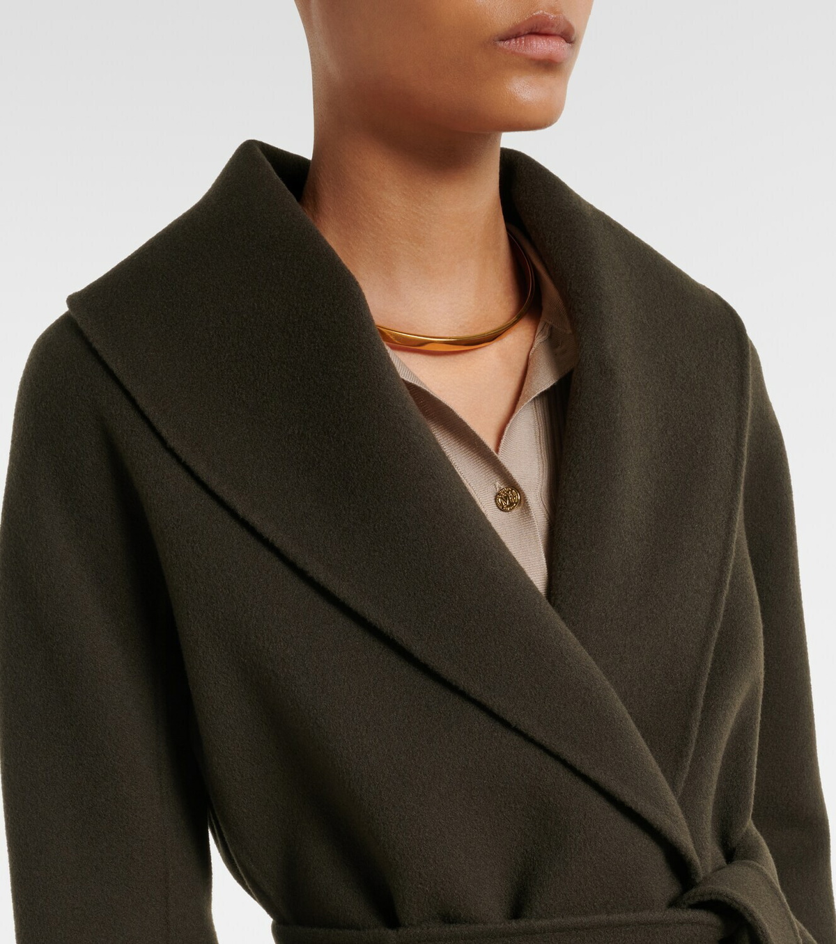 'S Max Mara Virgin wool wrap coat