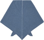 MM6 Maison Margiela Blue Wool-Blend Scarf
