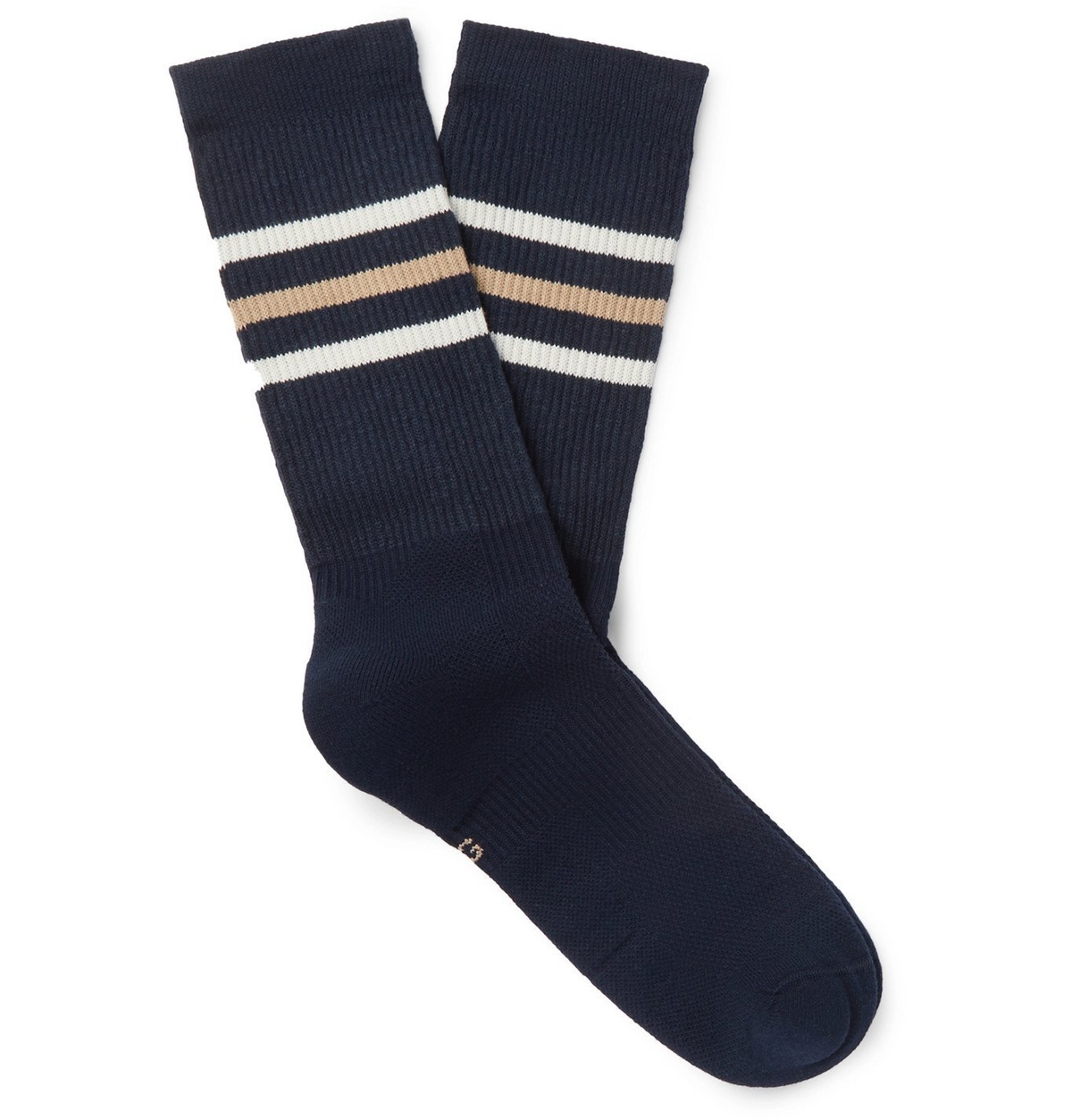 Gucci - Striped Cotton-Blend Socks - Blue Gucci