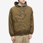 Neighborhood Men's Hooded Zip Up Jacket in Olive Drab