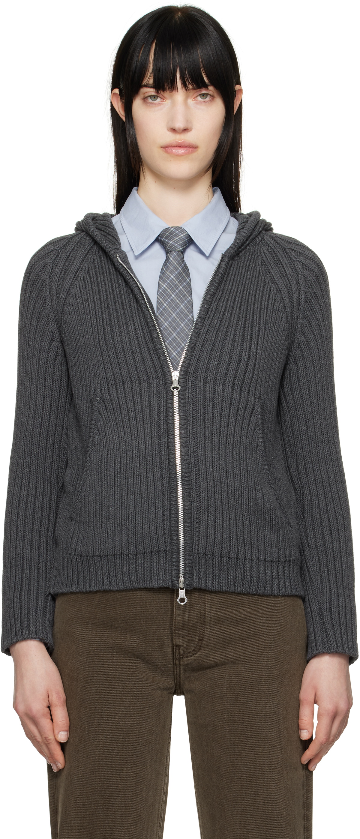 OUR LEGACY Gray Level Hoodie Our Legacy