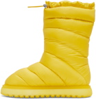 Moncler Yellow Gaia Pocket Down Boots