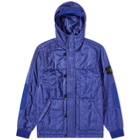 Stone Island Men's Econyl Nylon Metal Hooded Jacket in Periwinkle Blue