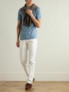 Altea - Lewis Slim-Fit Stretch-Cotton Jersey T-Shirt - Blue