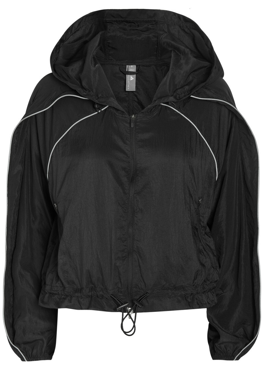 Adidas X Stella Mccartney Hooded Shell Running Jacket Black