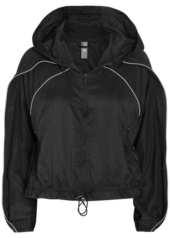 Photo: Adidas X Stella Mccartney Hooded Shell Running Jacket Black
