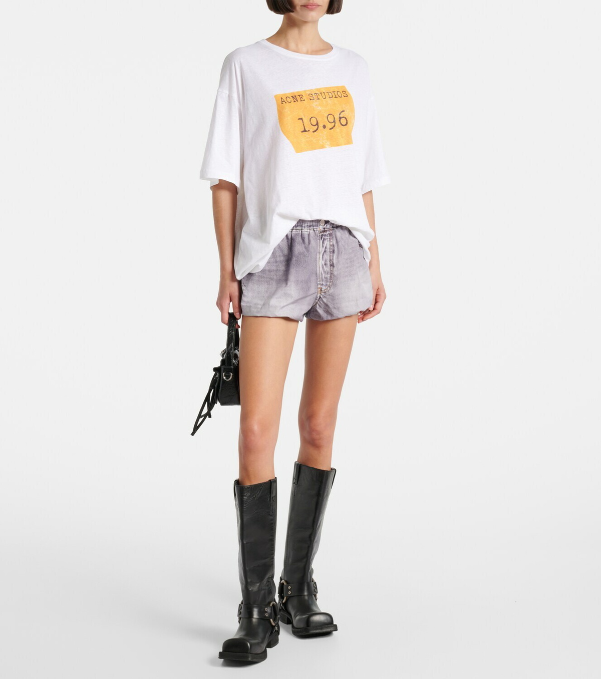 Acne Studios Trompe l'œil cotton shorts