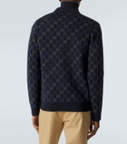 Gucci GG wool and cashmere jacquard cardigan