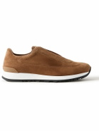 John Lobb - Lift Suede Slip-On Sneakers - Brown