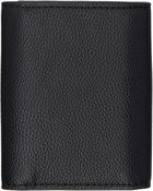 BOSS Black Grained Faux-Leather Wallet