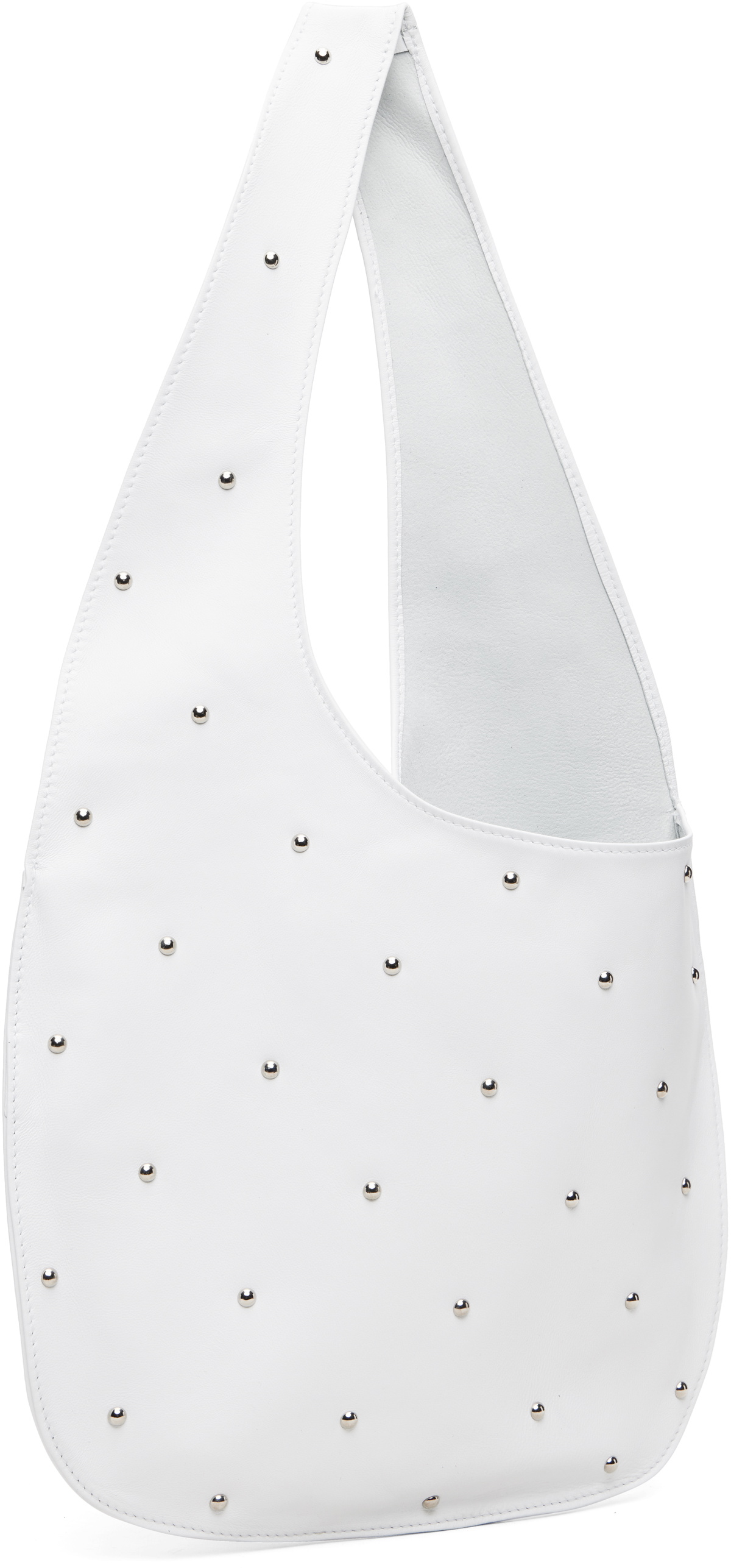 Maryam Nassir Zadeh White Lara Multi Stud Tote