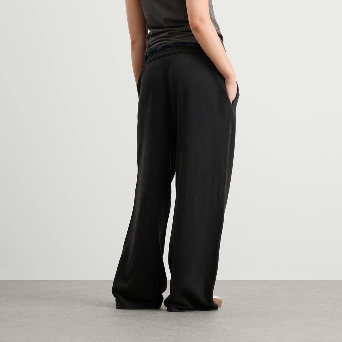 Acne Studios Women's Felle Sweatpants with Boxers in Black/Green