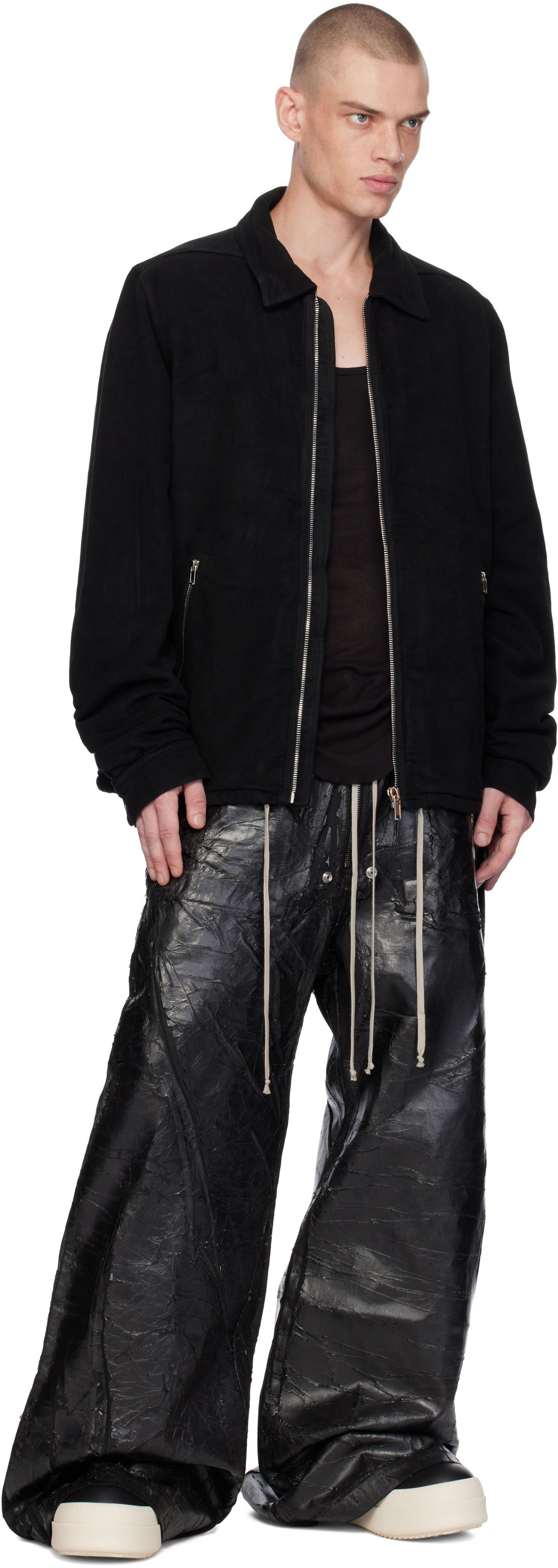 【関税込み】Rick Owens ブラック Porterville Geth ジーンズ Rick Owens: Black Porterville Geth Jeans | SSENSE Canada