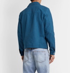 Séfr - Eric Herringbone Brushed-Cotton Shirt Jacket - Blue