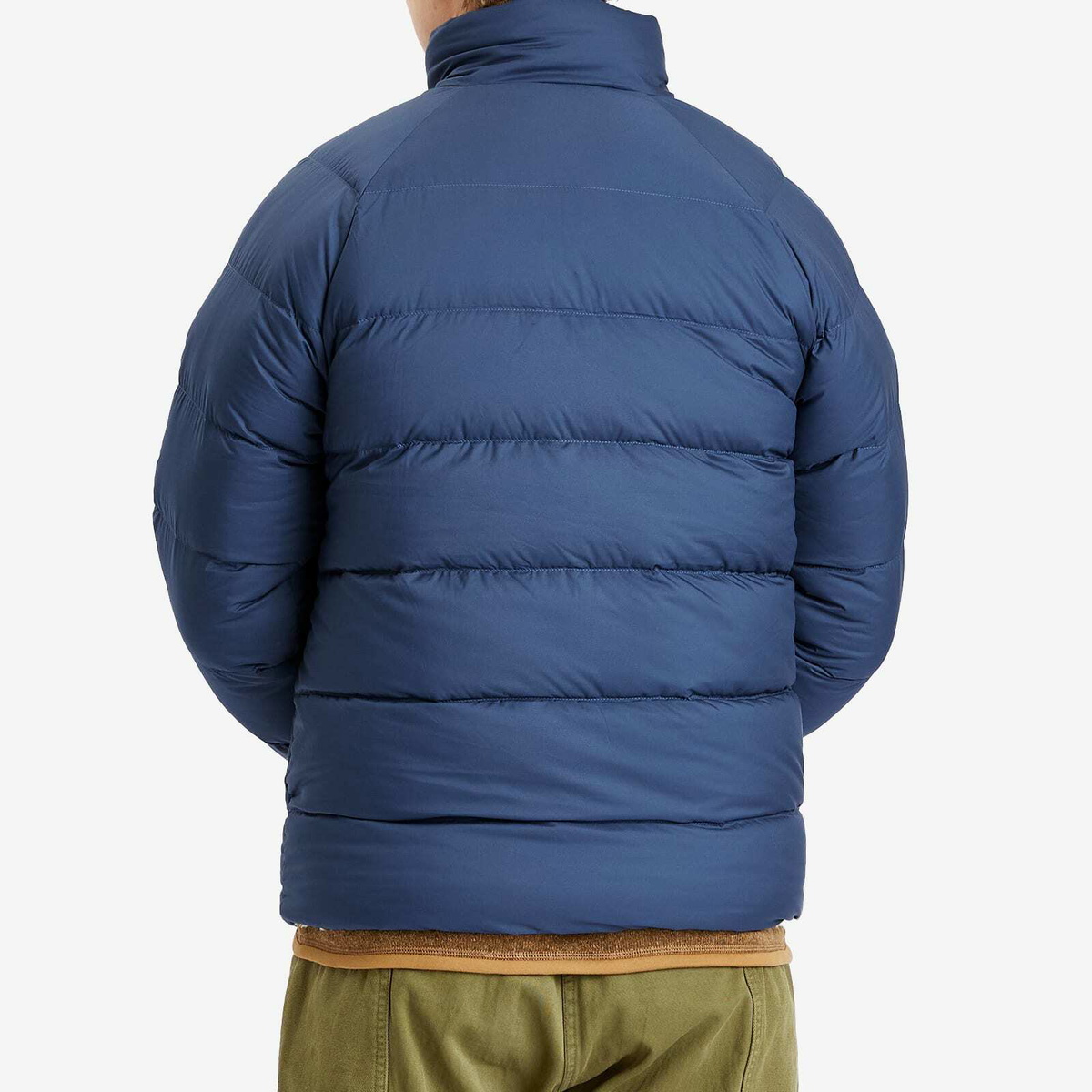 Patagonia Men's Reversible Silent Down Jacket in New Navy Patagonia