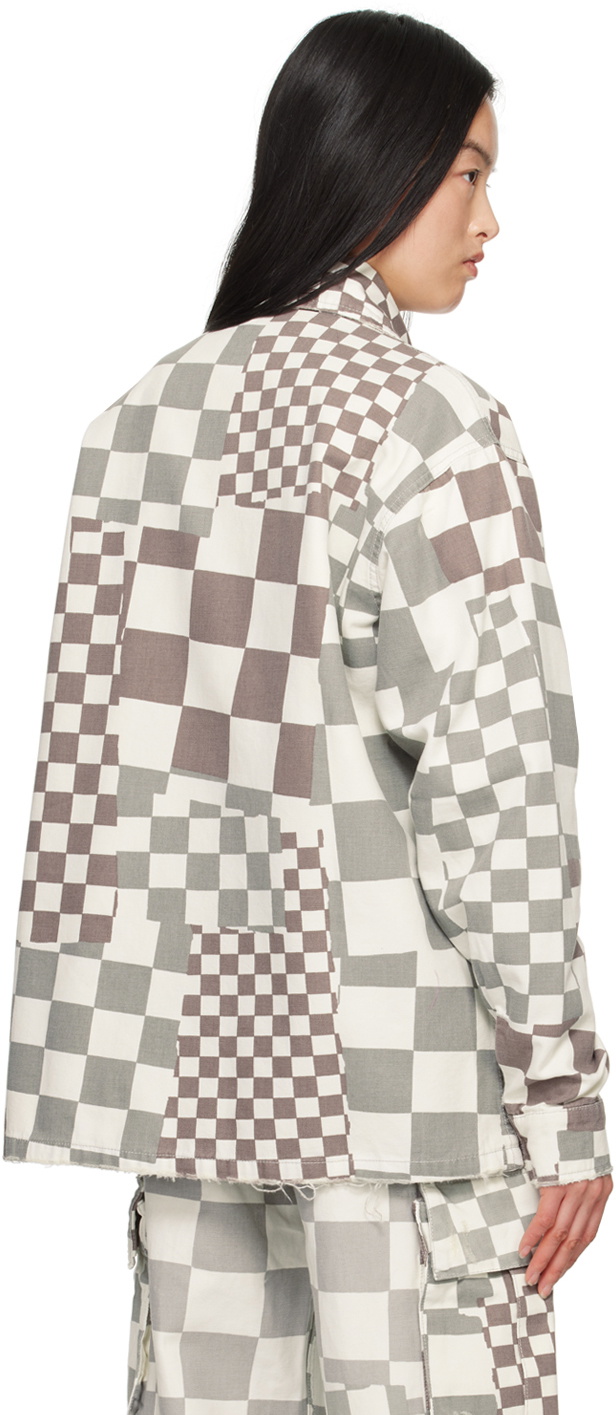 ERL Gray Check Jacket