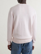 William Lockie - Knitted Cotton Sweater - Pink
