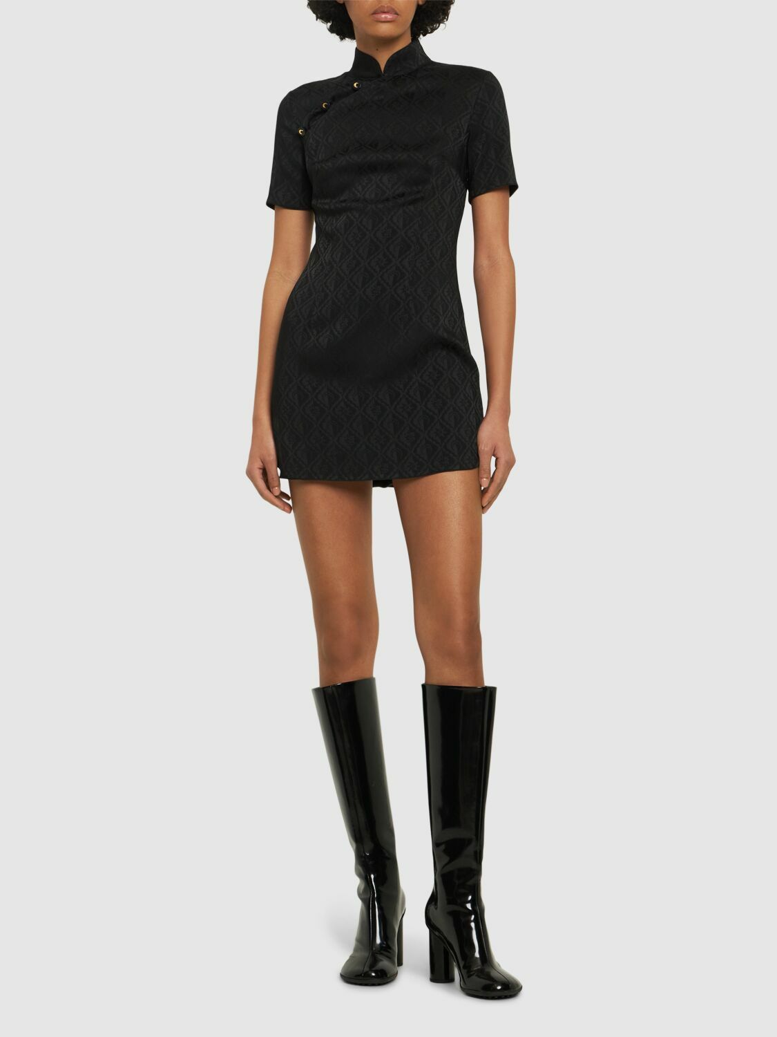 MARINE SERRE - Jacquard Mini Dress Marine Serre