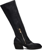 Guidi Black Soft Horse Black Side Zip Hi Boots