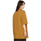 Rick Owens Tan Crewneck T-Shirt