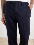 Sunspel - Straight-Leg Wool Trousers - Blue