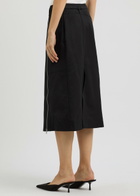 3.1 Phillip Lim Belted Panelled Cotton-blend Skirt Black