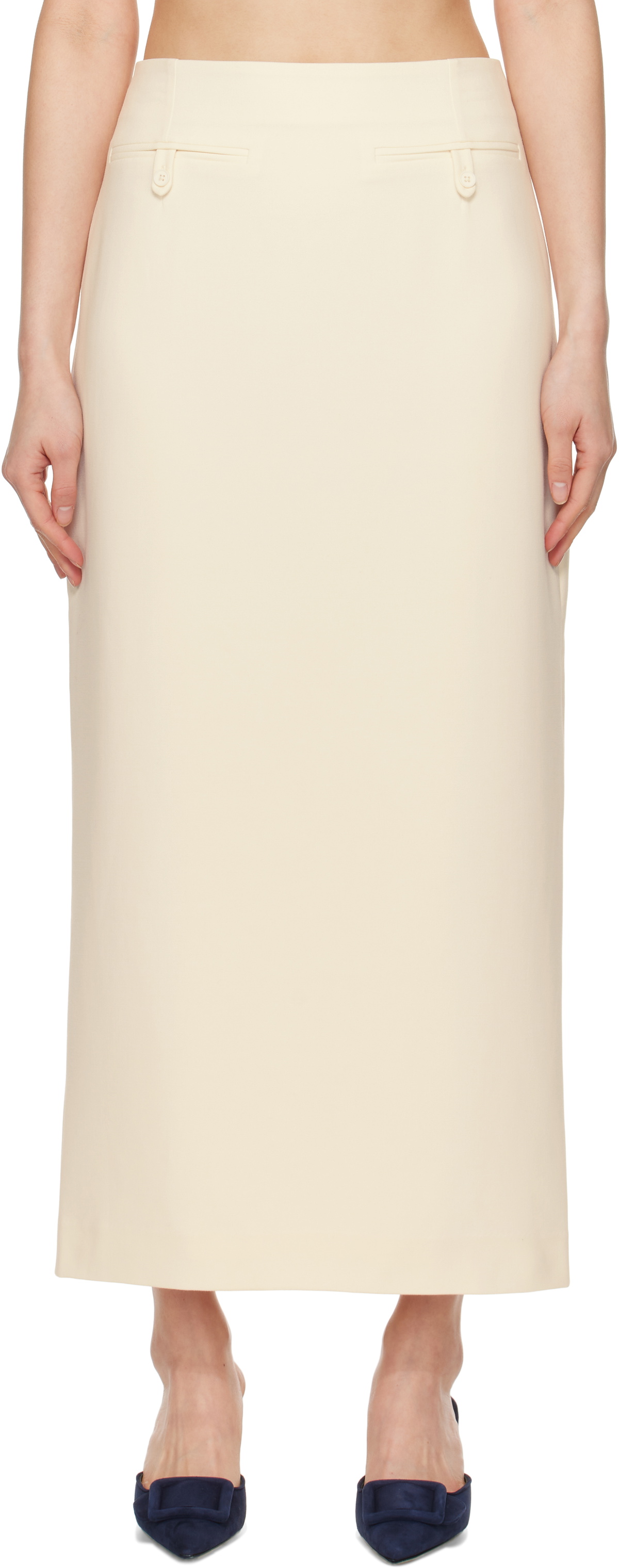 Staud - Women - Ecru Smith Skirt