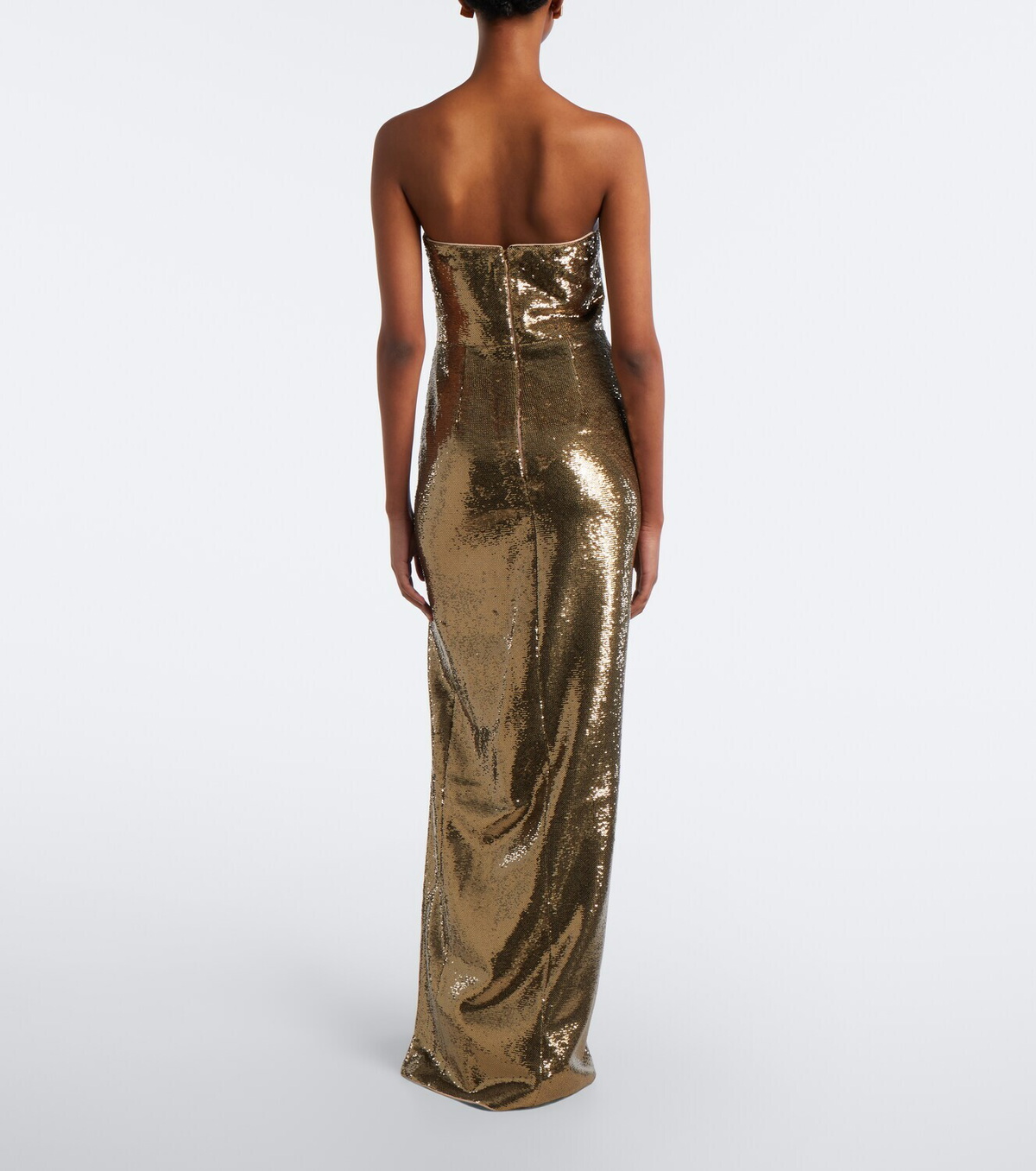 Roland Mouret Sequined bustier gown