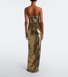 Roland Mouret Sequined bustier gown