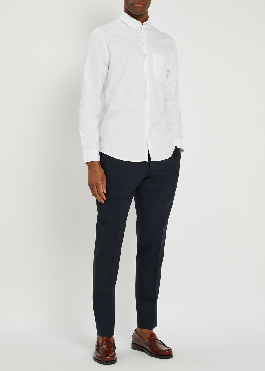 Lestrange The All Day Cotton-blend Oxford Shirt White