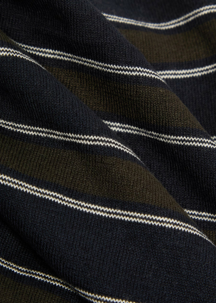 Vince Striped Cotton and Cashmere-blend T-shirt Stripe
