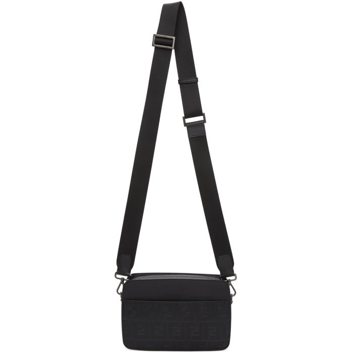 Photo: Fendi Black Logo-Embossed Camera Bag