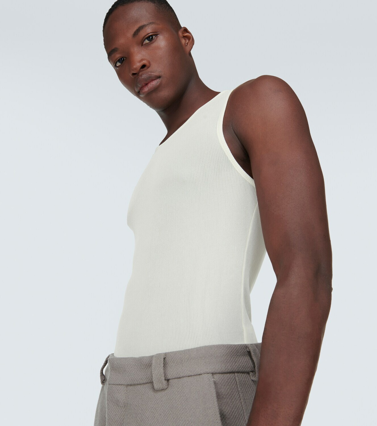 新品未使用【Ami Paris】★タンクトップ★Tank top サイズL AMI Alexandre Mattiussi PARIS (アミパリス ) ワンポイントロゴ