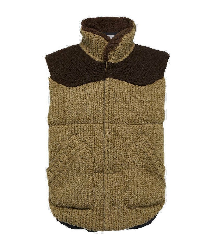 Photo: Sacai Knitted wool vest