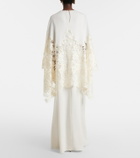 Oscar de la Renta Floral silk-blend kaftan