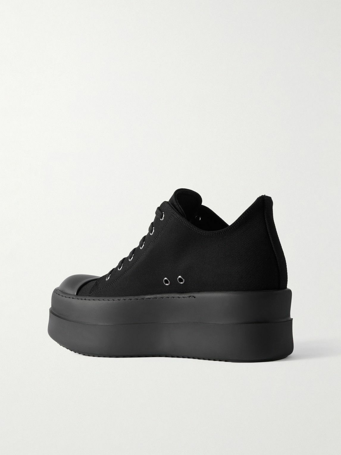 DRKSHDW by Rick Owens - Double Bumper Denim Sneakers - Black Rick