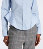 Stella McCartney Peplum cotton poplin shirt