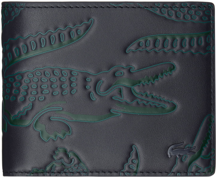 Photo: Lacoste Navy Small RFID Protect Billfold Wallet