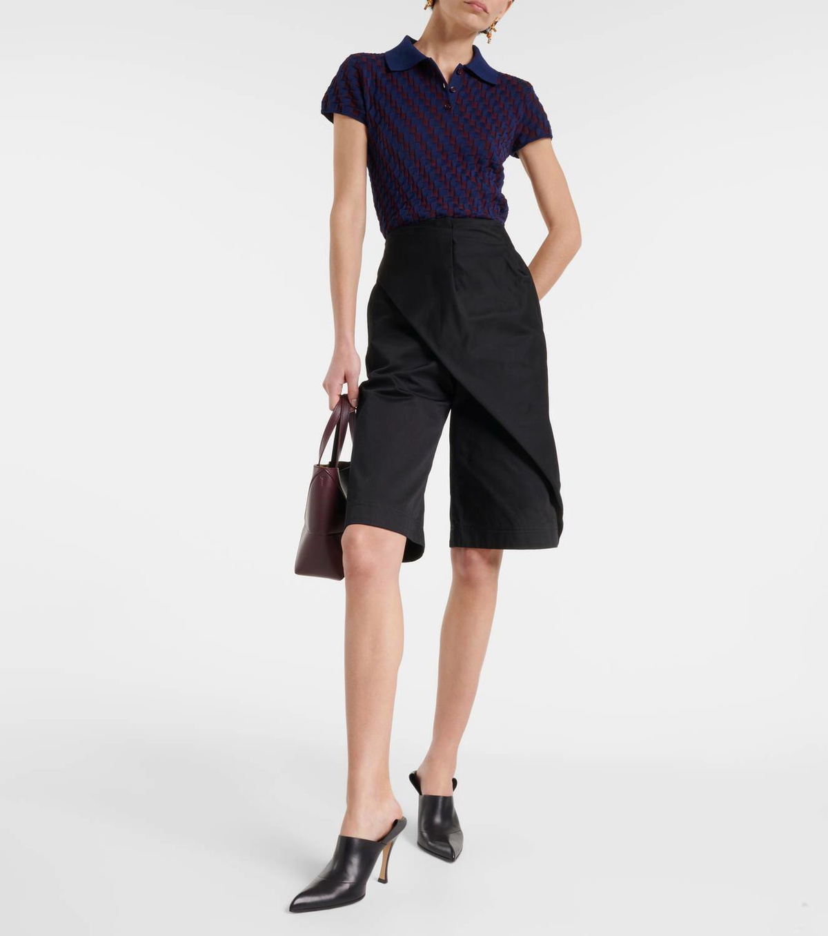 Loewe Pleated cotton shorts Loewe