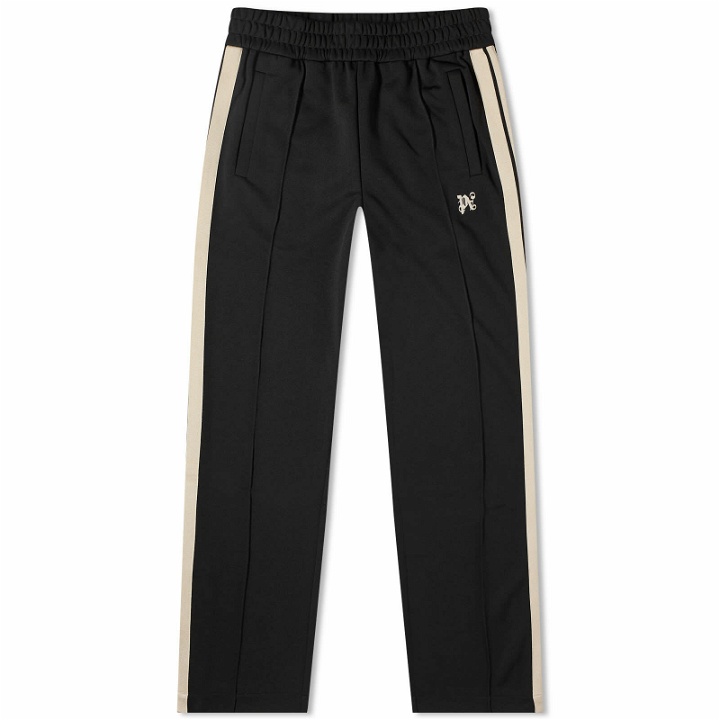 Photo: Palm Angels Men's Monogram Track Pants in Off White