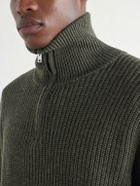 A.P.C. - Virgin Wool Half-Zip Sweater - Green