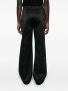 ENTIRE STUDIOS Black Straight-Leg Trousers