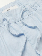 Onia - Straight-Leg Linen Drawstring Shorts - Blue