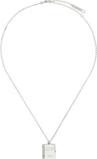 AMBUSH Silver 'Social Studies' Necklace