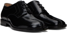 Maison Margiela Black Tabi Lace-Up Oxfords