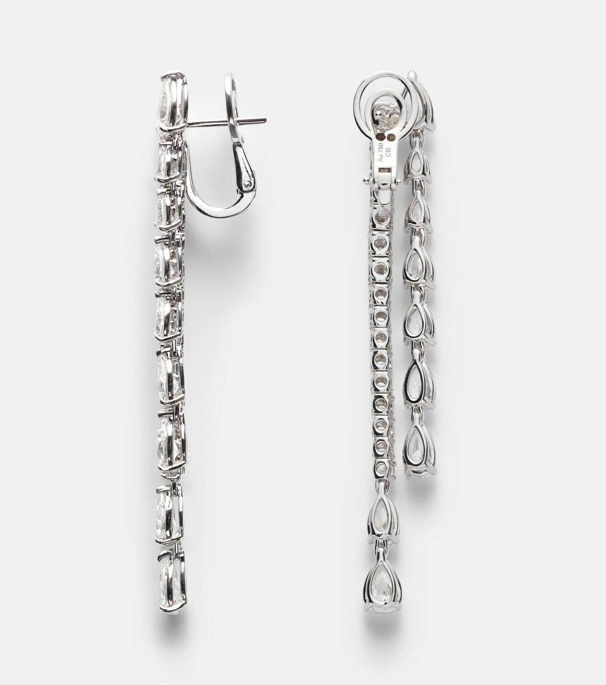 Bucherer Fine Jewellery Classics Twist 18kt white gold earrings with diamonds