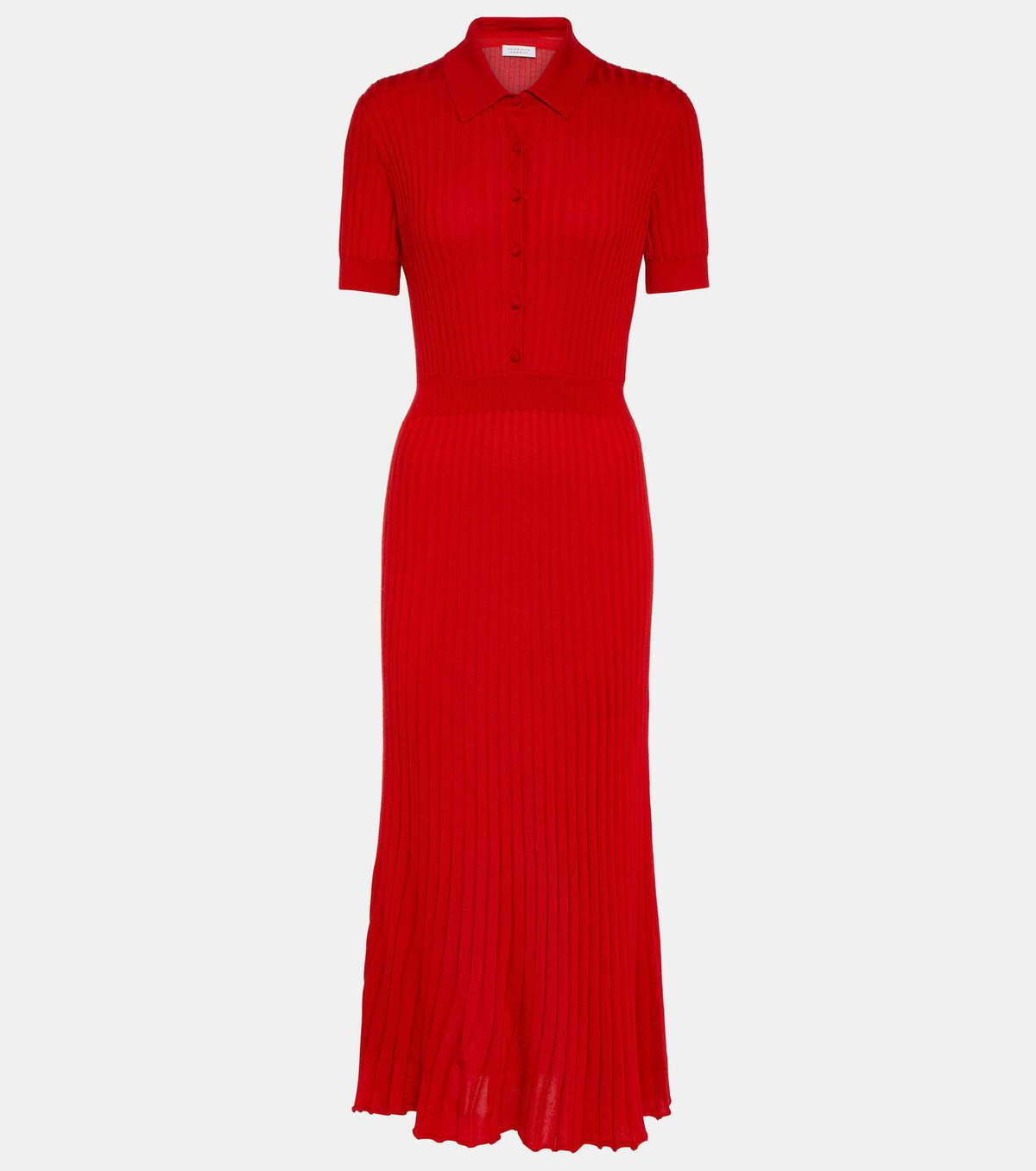 gabriela hearst silk and cashmere midi dress GABRIELA HEARST Rebus wool, silk and cashmere-blend midi dress